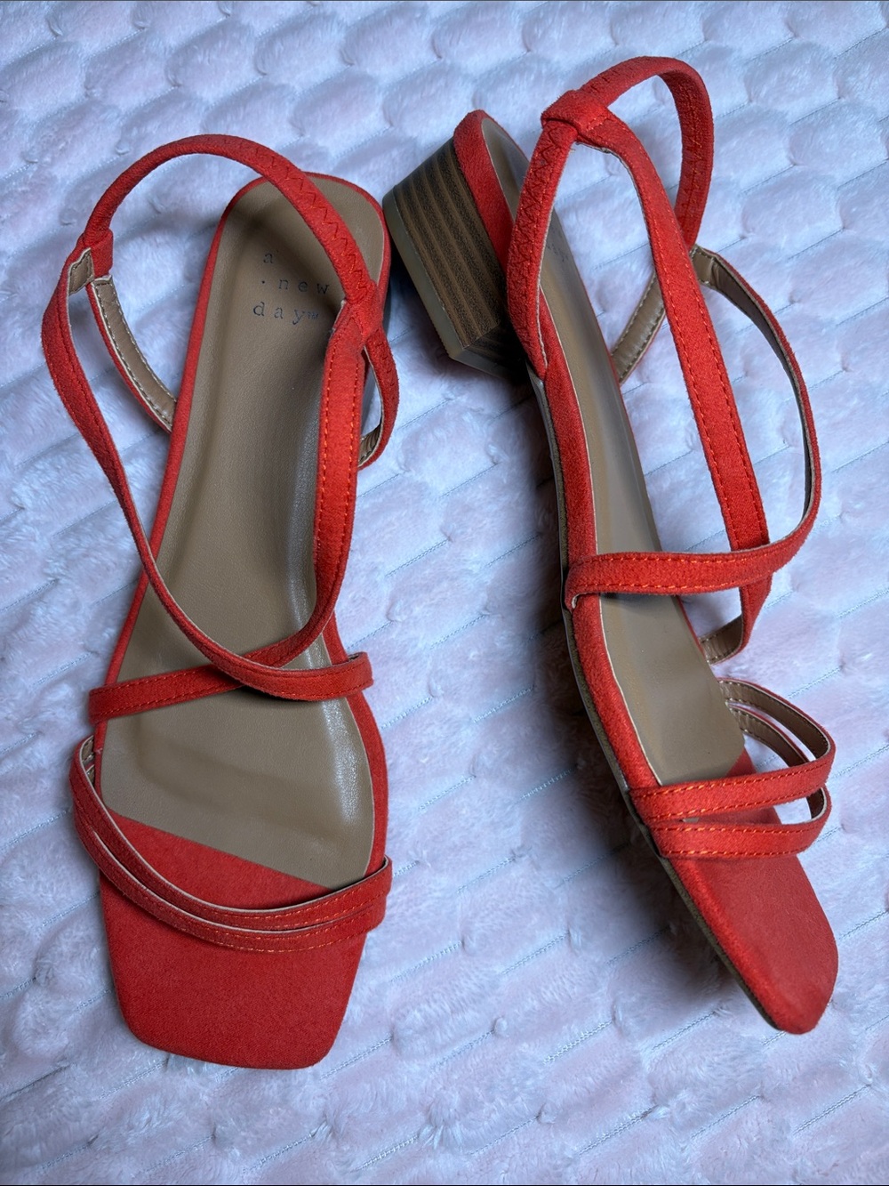 A New Day Strappy Low Block Heel Sandals
